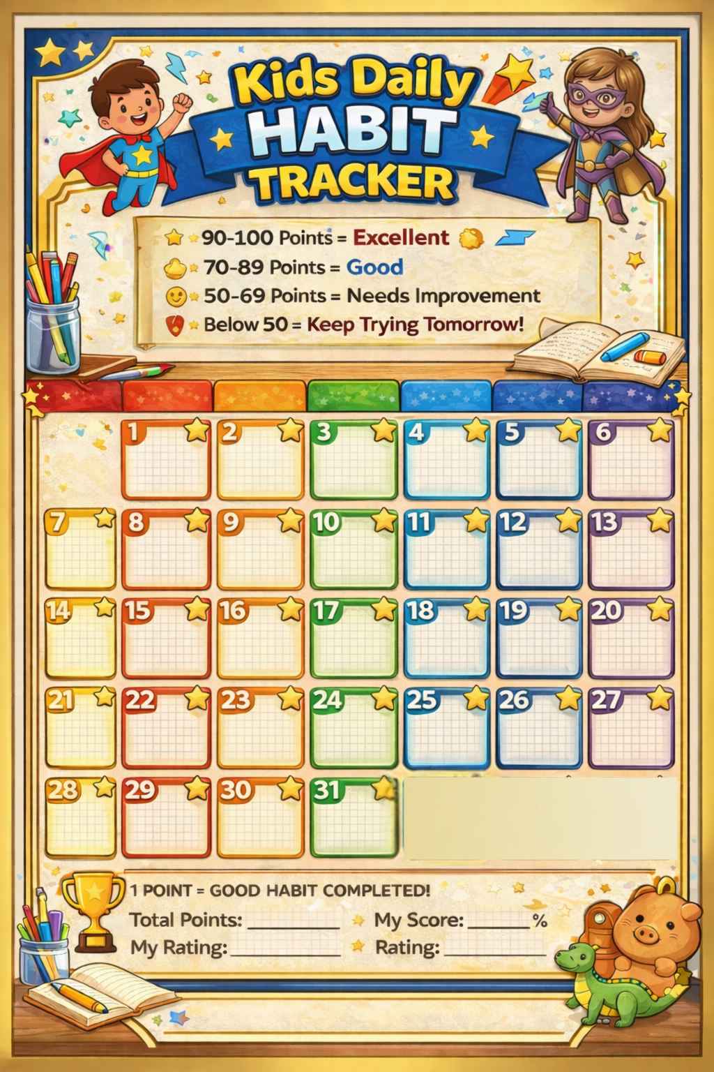 Daily Habit Tracker_universepdf