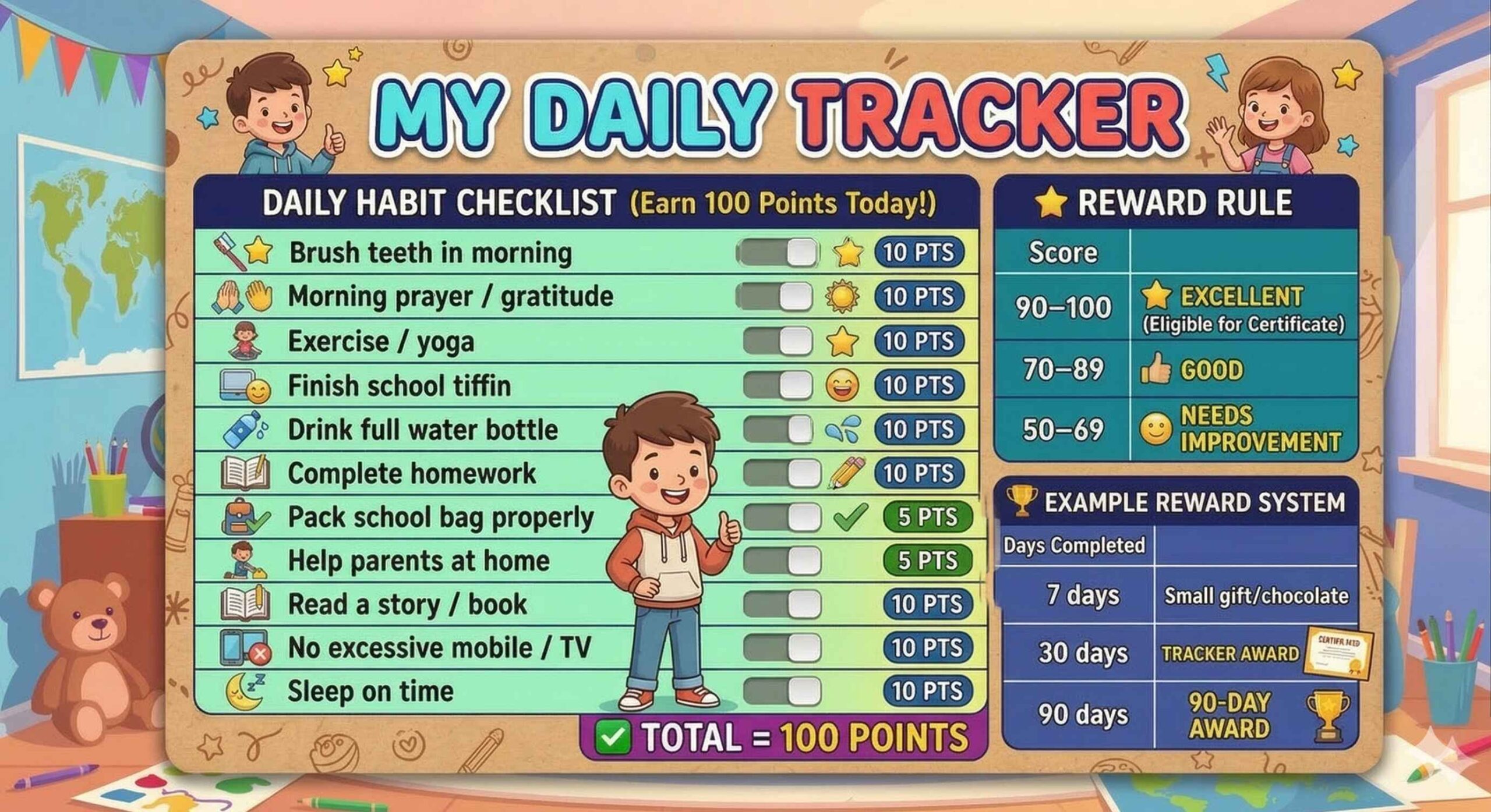 Good Habit Tracker Reward Point_universepdf