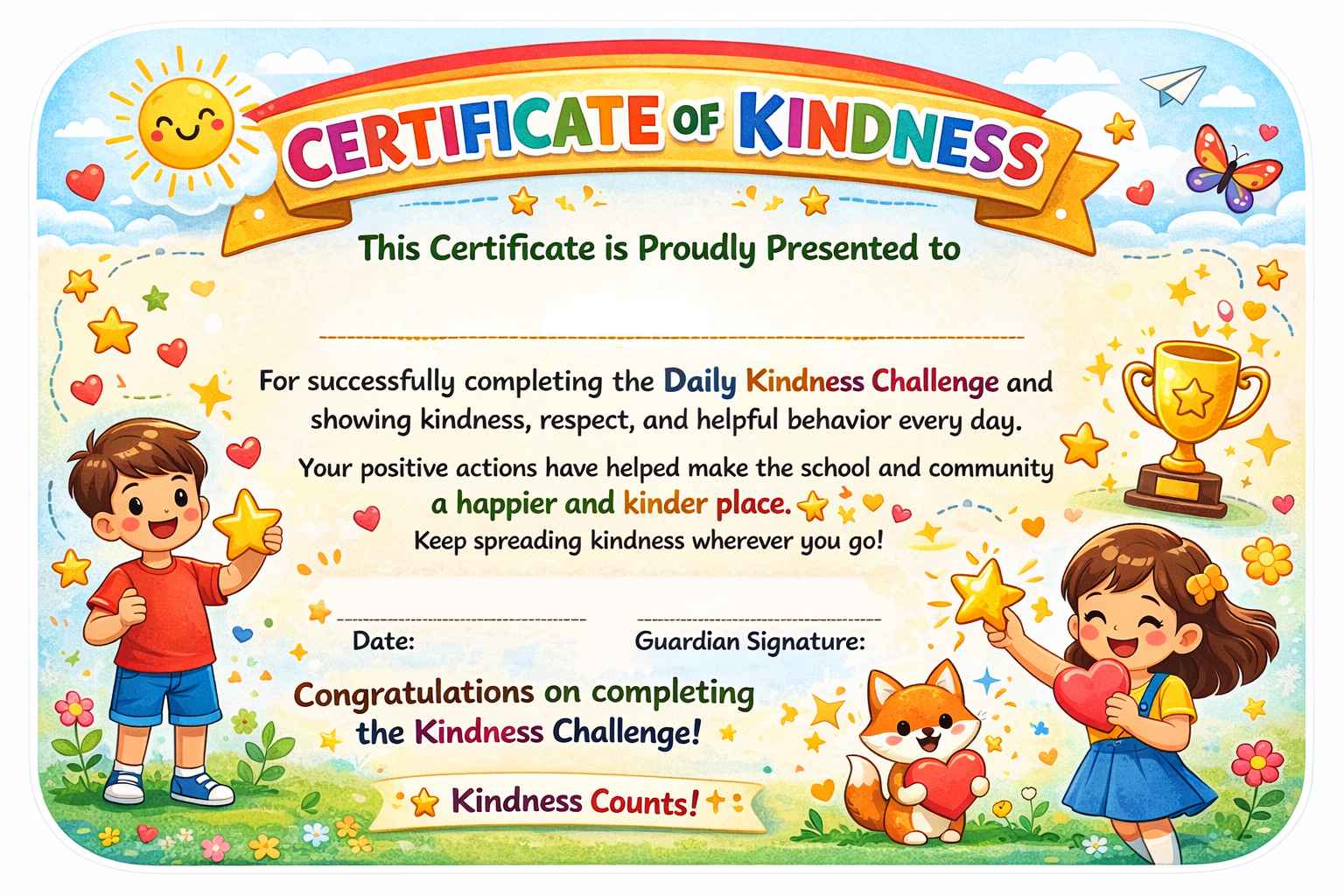 Kindness Certificate_universepdf