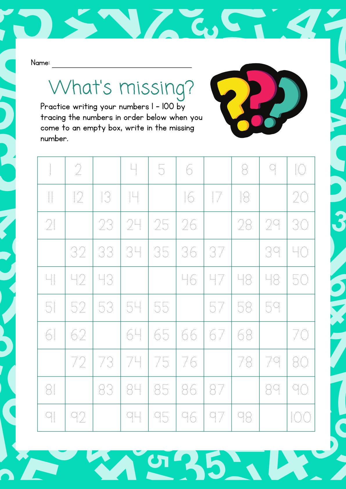 Missing Numbers 1-100 Worksheet_page_1_universepdf